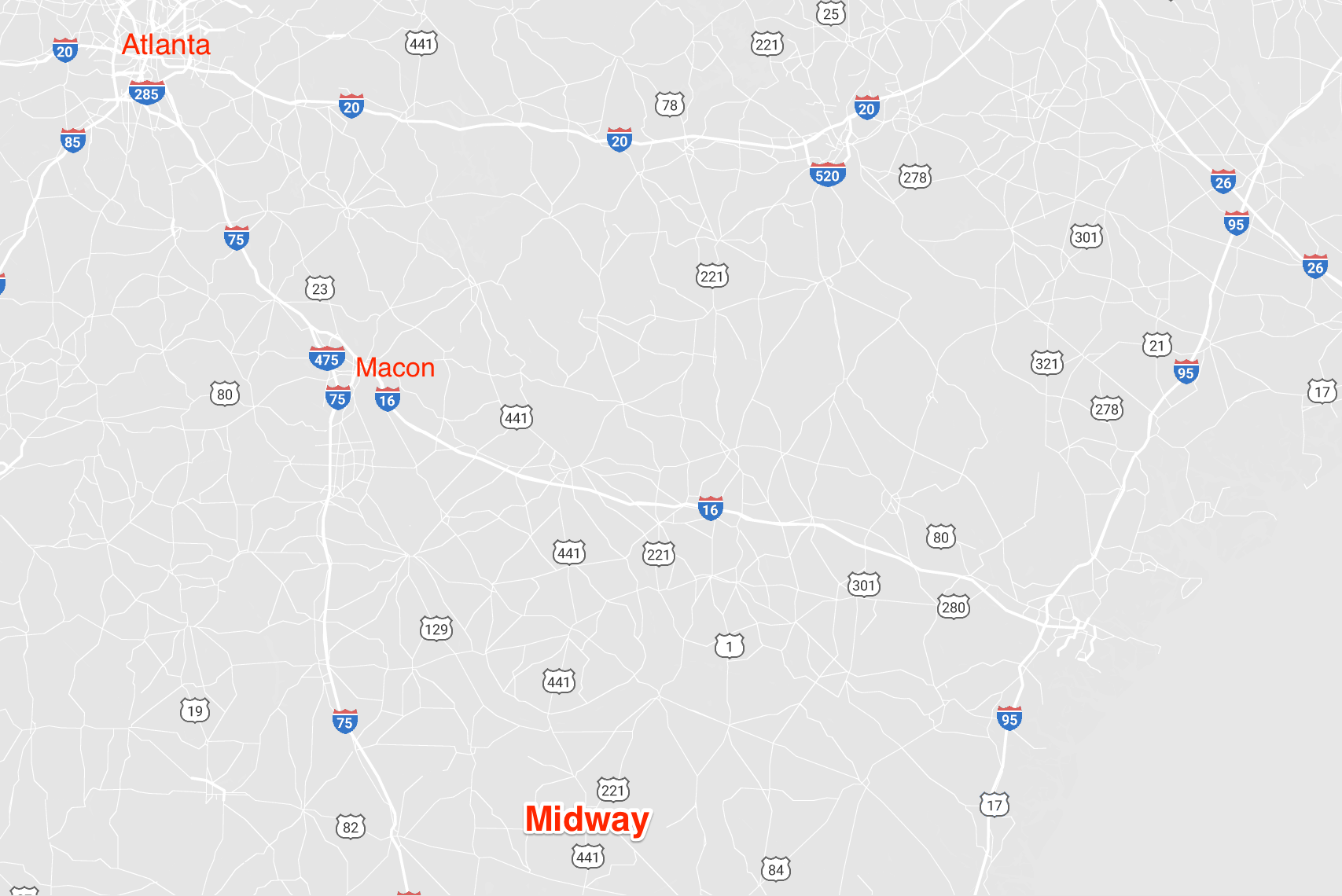 Map To Midway